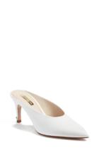 Women's Louise Et Cie Karas Pointy Toe Mule Pump .5 M - White
