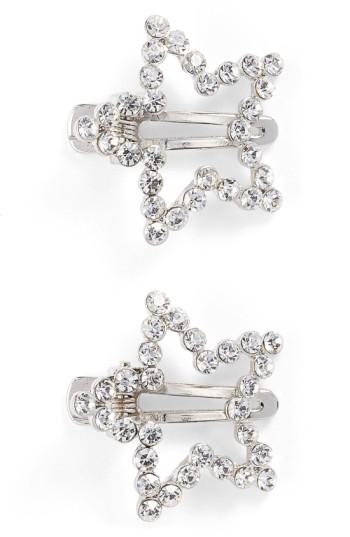 Tasha 'twinkle' Star Hair Clips, Size - Metallic