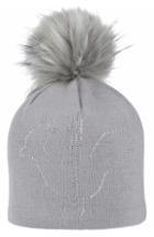 Women's Rossignol Ely Faux Fur Pom Studded Beanie - Grey