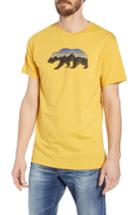 Men's Patagonia Fitz Roy Bear Crewneck T-shirt - Yellow