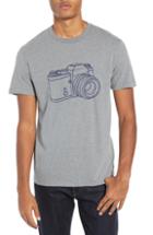 Men's French Connection Camera Regular Fit Cotton T-shirt, Size - Grey