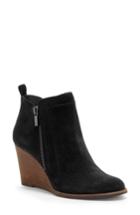 Women's Lucky Brand Yahir Wedge Bootie M - Black