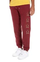 Men's Tommy Jeans Embroidered Crest Sweatpants - Red
