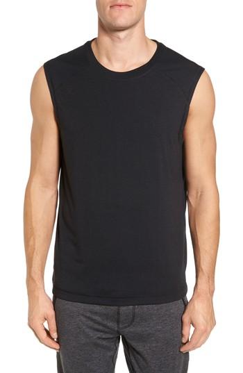 Men's Alo Dharma Slim Fit Performance Tank - Black