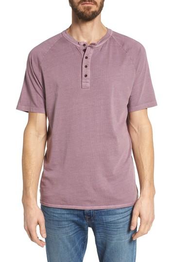 Men's M.singer Short Sleeve Henley - Red