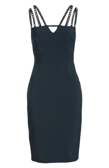 Women's Versace Collection Strappy Studded Sheath Dress Us / 40 It - Green