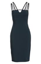 Women's Versace Collection Strappy Studded Sheath Dress Us / 40 It - Green