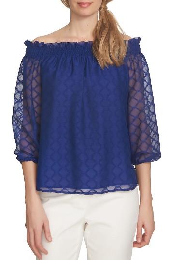 Women's Cece Off The Shoulder Diamond Clip Top