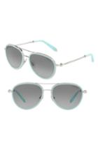 Women's Tiffany & Co. 55mm Gradient Aviator Sunglasses - Blue Gradient