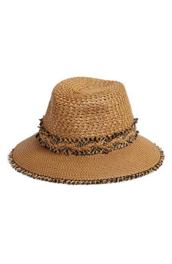 Women's Eric Javits Lulu Squishee Straw Hat - Brown