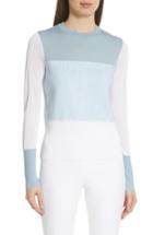 Women's Rag & Bone Marissa Colorblock Merino Wool Sweater - Blue