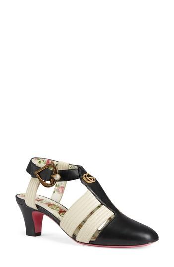 Women's Gucci Gea T-strap Pump .5us / 36.5eu - Black