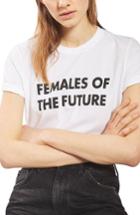 Women's Topshop Females Of The Future Tee - White