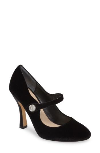 Women's Nina Idette Mary Jane Pump .5 M - Black