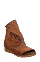 Women's A.s.98 Brielle Open Toe Bootie .5us / 36eu - Brown