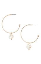 Women's Canvas Jewelry Gemstone Hoop Earrings