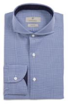 Men's Canali Slim Fit Dot Dress Shirt .5 - Blue