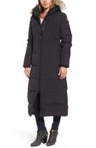 Women's Canada Goose 'mystique' Regular Fit Down Parka With Genuine Coyote Fur Trim (2-4) - Blue