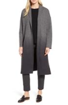 Women's Eileen Fisher Ombre Kimono Coat /x-large - Grey
