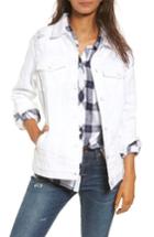 Women's Rails Knox Applique Distressed Denim Jacket - White