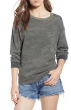 Women's James Perse Camo Sweatshirt - Green