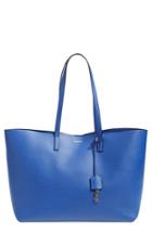 Saint Laurent 'shopping' Leather Tote - Blue