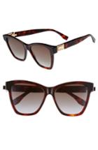 Women's Fendi Basic 55mm Sunglasses - Dark Havana