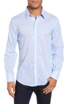 Men's Zachary Prell Ridley Slim Fit Texture Sport Shirt - Blue