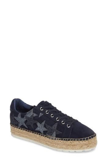 Women's Marc Fisher Ltd Maevel Espadrille Sneaker .5 M - Blue