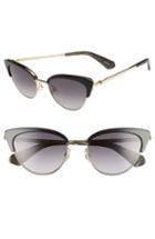 Women's Kate Spade New York Jahnams 52mm Cat Eye Sunglasses - Black