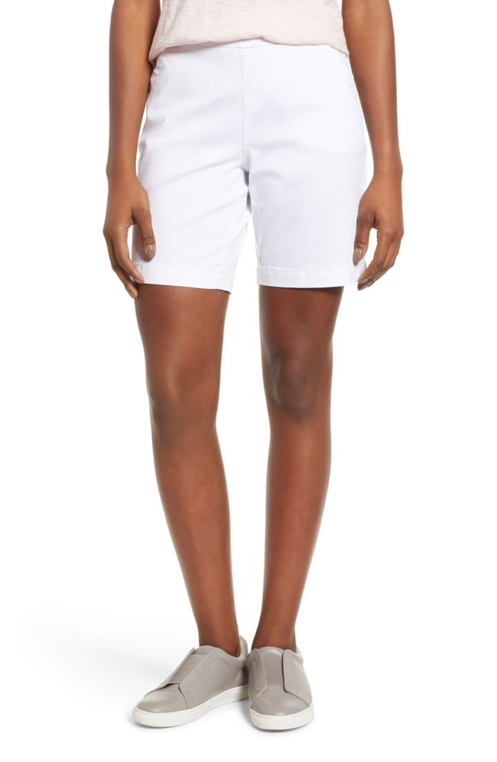 Women's Jag Jeans Gracie Stretch Cotton Shorts - White