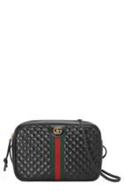 Gucci Small Quilted Leather Camera Bag - Black