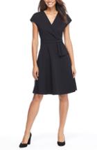 Women's Gal Meets Glam Collection Michelle Micro Corduroy Fit & Flare Dress - Green