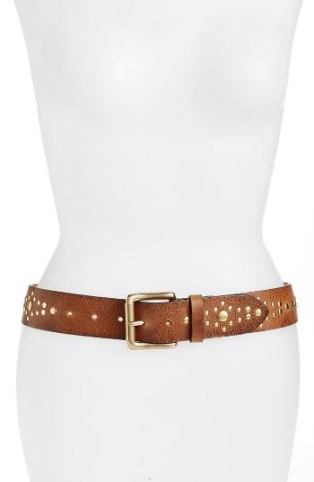 Women's Frye Studded Leather Belt