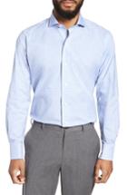 Men's Ledbury Ferris Slim Fit Check Dress Shirt .5 - Blue