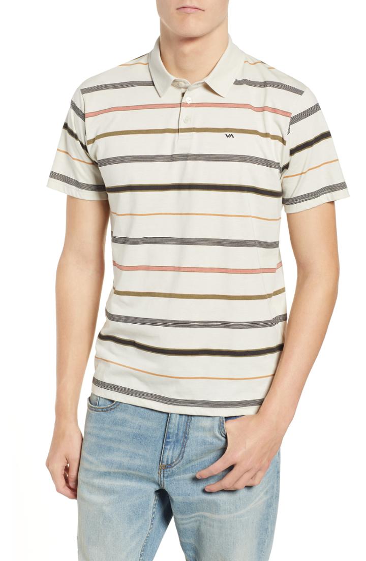 Men's Rvca Sure Thing Ii Polo - White