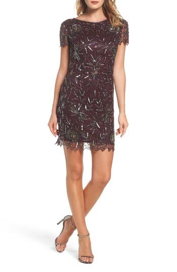 Women's Pisarro Nights Floral Beaded Shift Dress