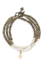 Women's Armenta Old World Triple Wrap Bead Bracelet