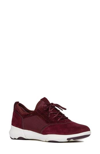 Women's Geox Nebula Sneaker Us / 35eu - Burgundy