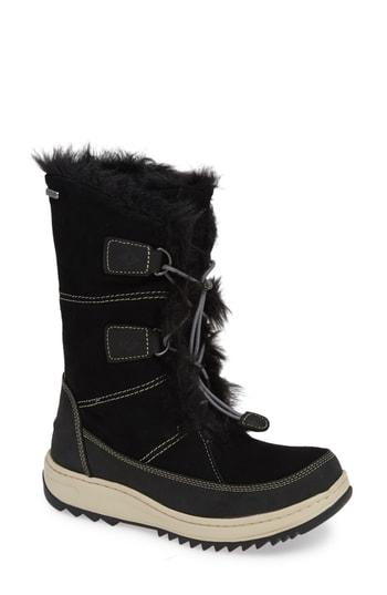 Women's Sperry Powder Valley Vibram Arctic Grip Waterproof Boot M - Black
