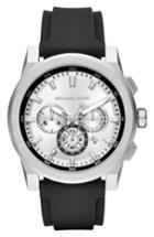 Men's Michael Kors Grayson Chronograph Silicone Strap Watch, 47mm