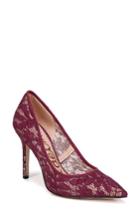 Women's Sam Edelman Hazel Pointy Toe Pump .5 M - Burgundy