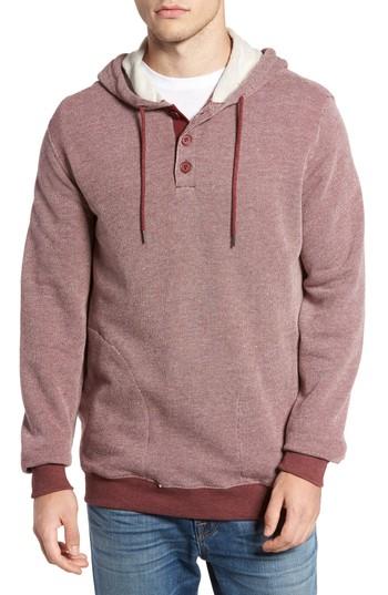 Men's Rvca Capo 3 Hoodie, Size - Burgundy