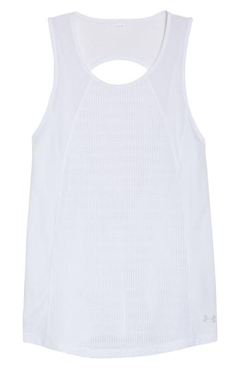 Women's Under Armour Vanish Mesh Tank, Size - White