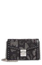 Mcm Millie Crystal Embellished Crossbody Bag - Black