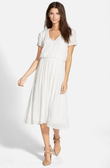 Women's Wayf Blouson Midi Dress - Ivory