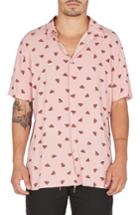 Men's Barney Cools Holiday Woven Shirt, Size - Pink