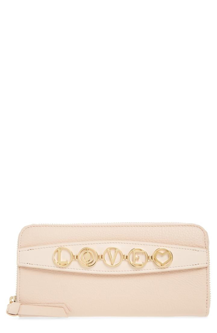 Women's Chloe Messages Love Zip Around Leather Wallet -
