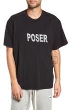 Men's Mr. Completely Poser Oversize Graphic T-shirt - Black