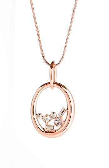 Women's St. John Collection Swarovski Crystal Oval Pendant
